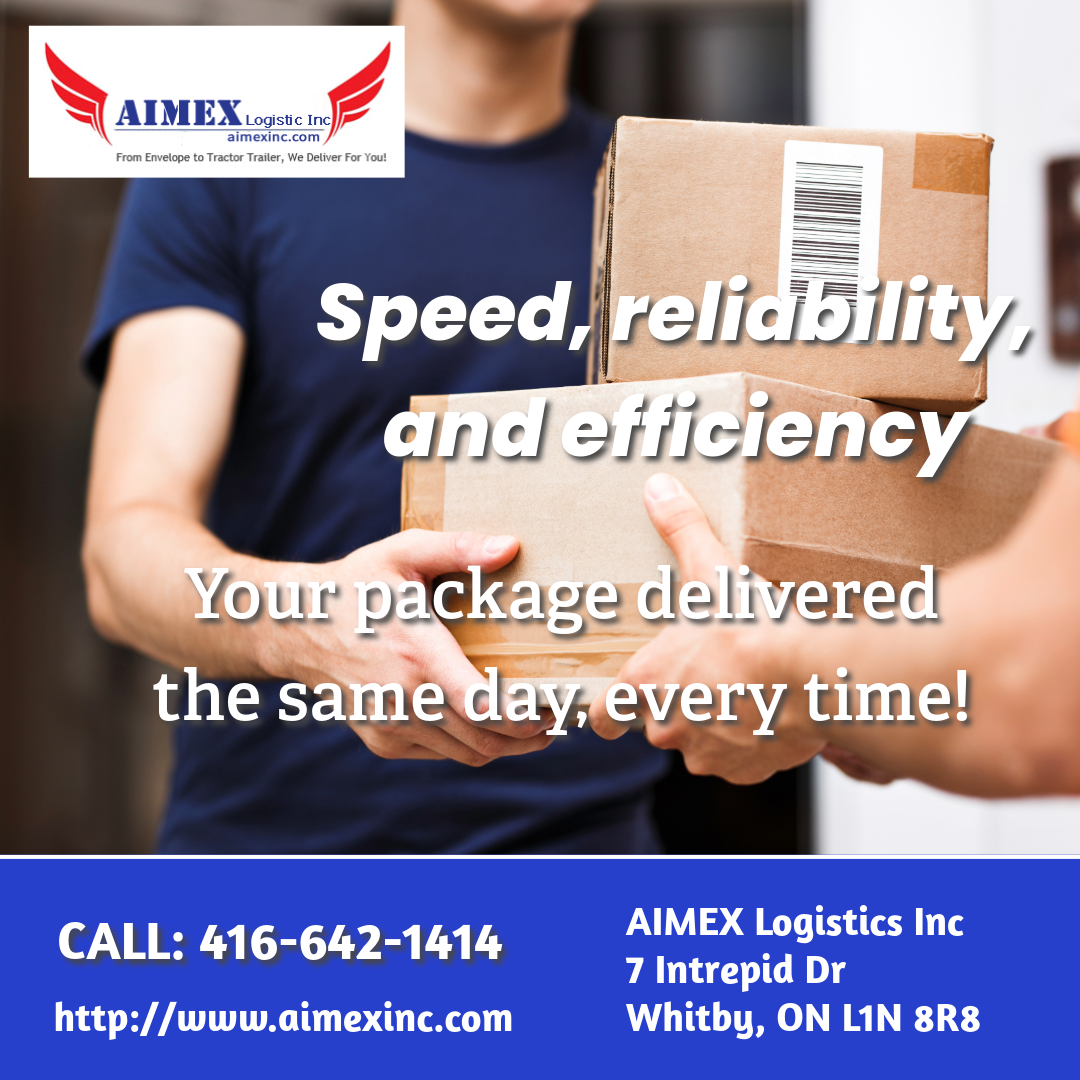 AIMEX Logistics Inc., serving the Greater Toronto Area from our Whitby base,