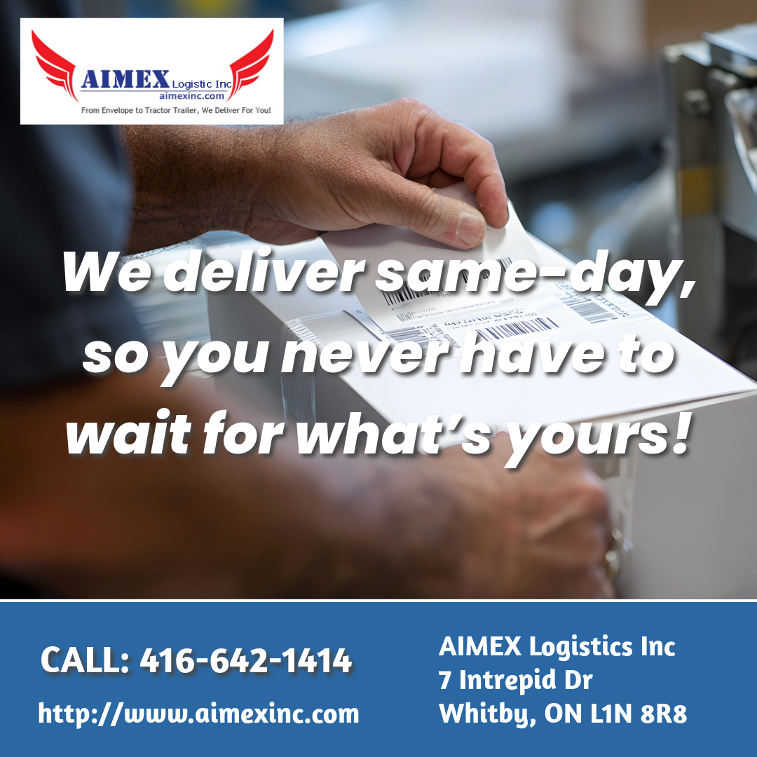 Discover when and why same-day courier services are essential for businesses and individuals. Learn how AIMEX Logistics delivers speed and reliability.